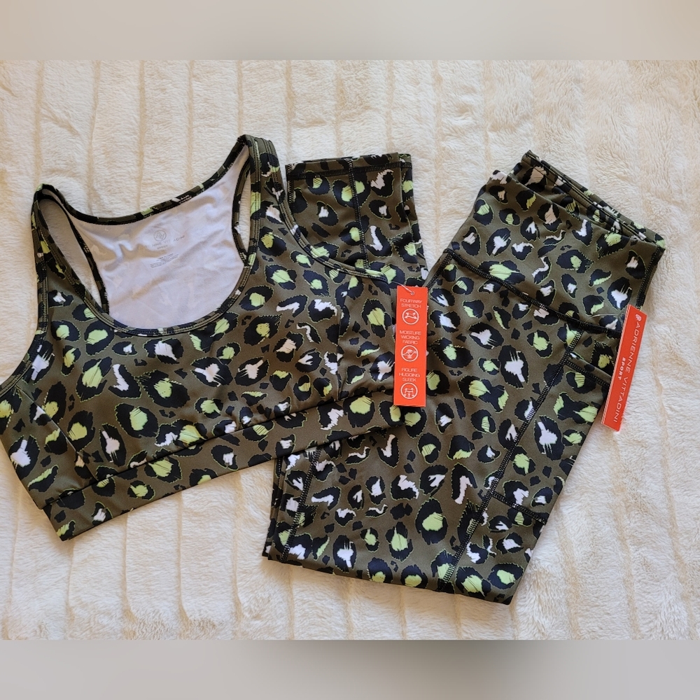 2pc Leopard Workout Set